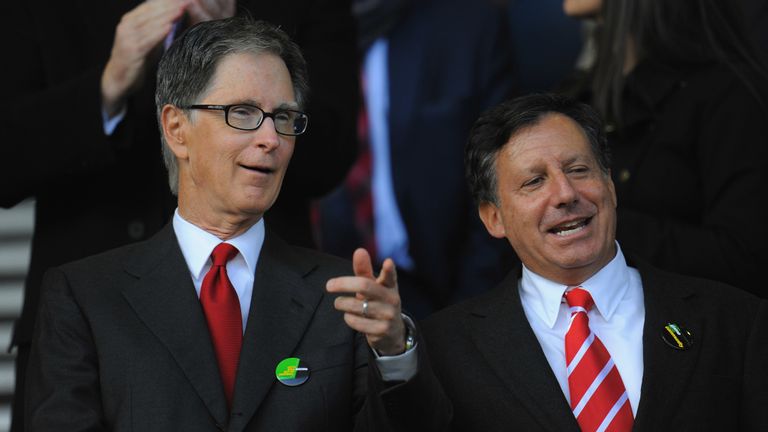 Werner with Liverpool principal owner John W. Henry