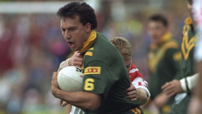 Laurie Daley was among the visitors to Stevo's travelling museum in Australia