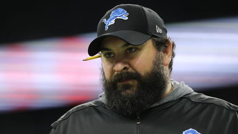 Matt Patricia was previously head coach of the Detroit Lions but is now coaching the offensive line with the New England Patriots