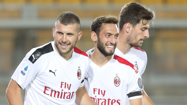 Ante Rebic was on target in AC Milan's victory over Lecce