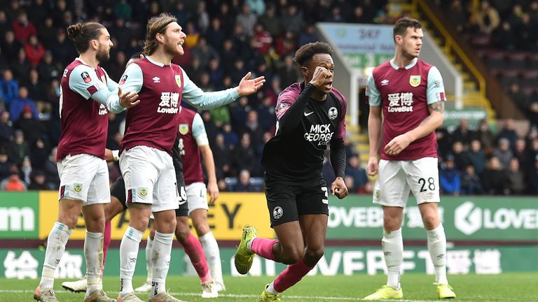 Ricky-Jade Jones scored in the FA Cup third round against Burnley this season