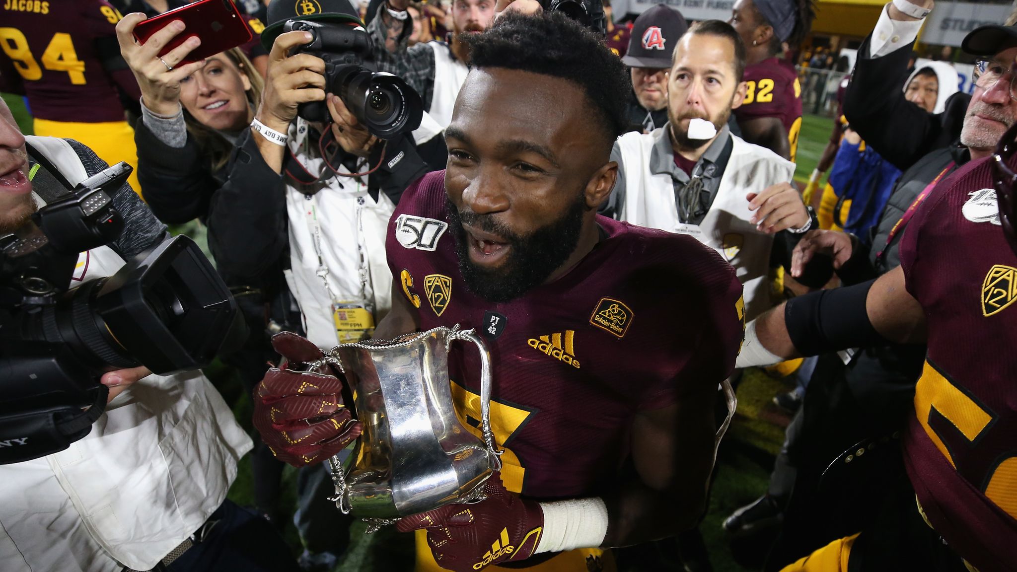 RB Eno Benjamin — former star at Wylie East, Arizona State — taken by  Cardinals in Round 7 of NFL draft