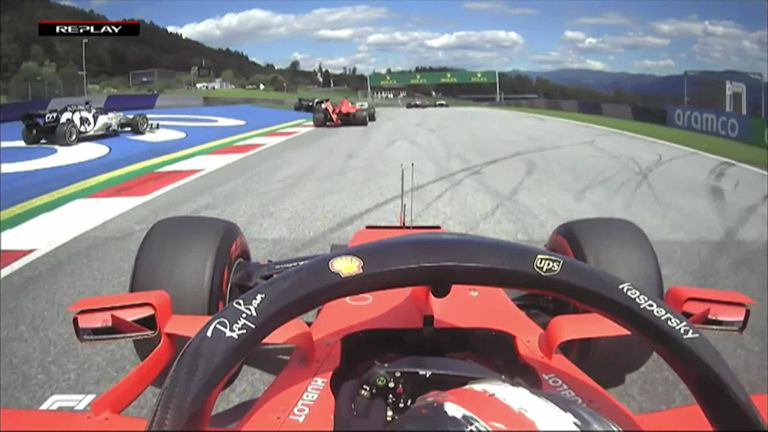 Ferrari pair Charles Leclerc and Sebastian Vettel were forced out of the race after colliding at the start of the Styrian Grand Prix