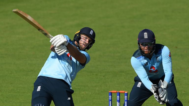 David Willey (L) and Jonny Bairstow both played in England's internal warm-up match at the Ageas Bowl ahead of the ODI series against Ireland