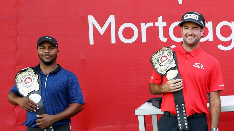 Varner and Watson were presented belts after their victory