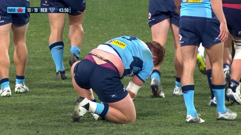 The game took its toll on Harry Johnson Holmes' under garments!