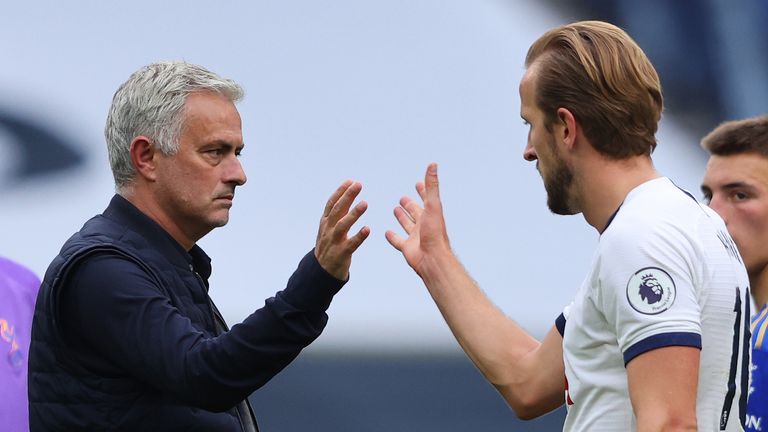Kane's Spurs qualified for the Europa League next season under Jose Mourinho