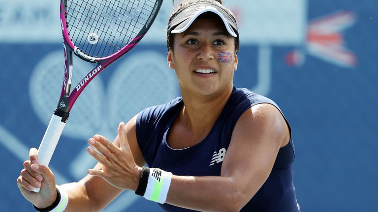 Heather Watson is getting used to the 'stress' of playing matches again