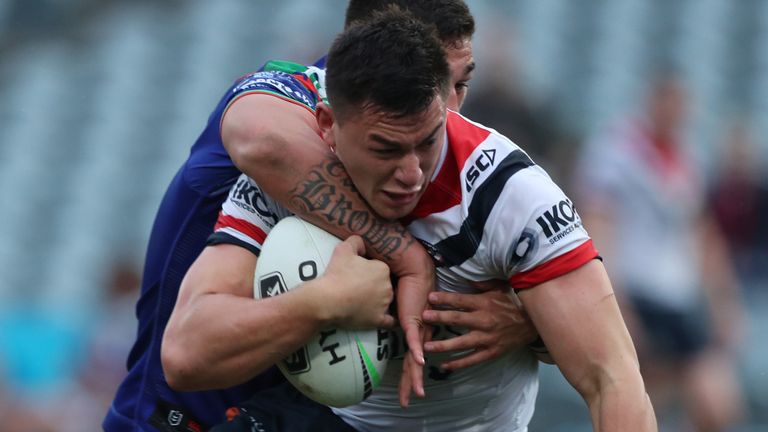 Joseph Manu's try helped secure victory for the Roosters