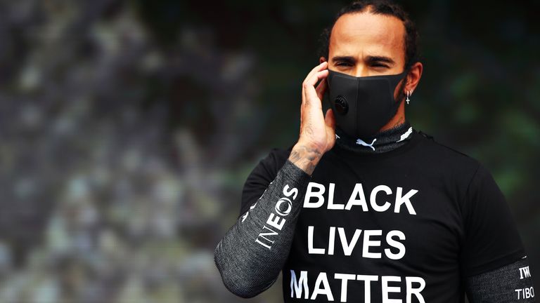 Lewis Hamilton said the pre-race scenes at the Hungarian GP were 'embarrassing', and has called on F1's authorities to do 'much more' in the fight against racism and inequality.