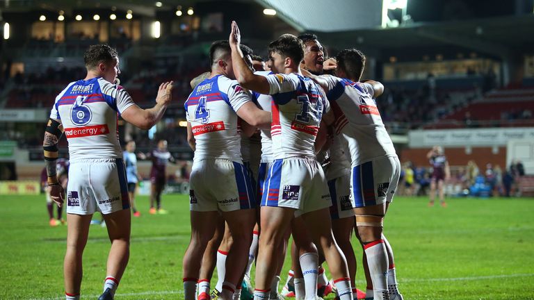 Newcastle Knights celebrate their victory