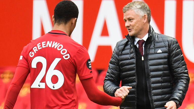 Mason Greenwood scored twice for Manchester United against Bournemouth