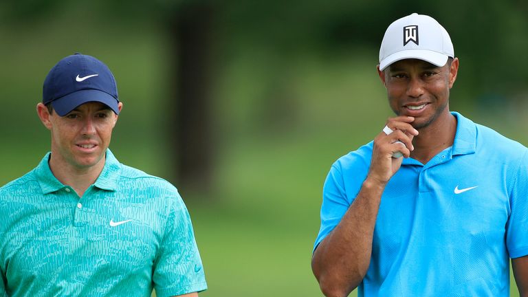 The Memorial: Tony Finau leads, Rory McIlroy and Tiger Woods off to ...