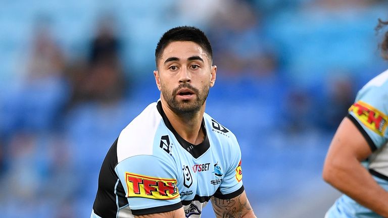 Shaun Johnson in action for the Sharks