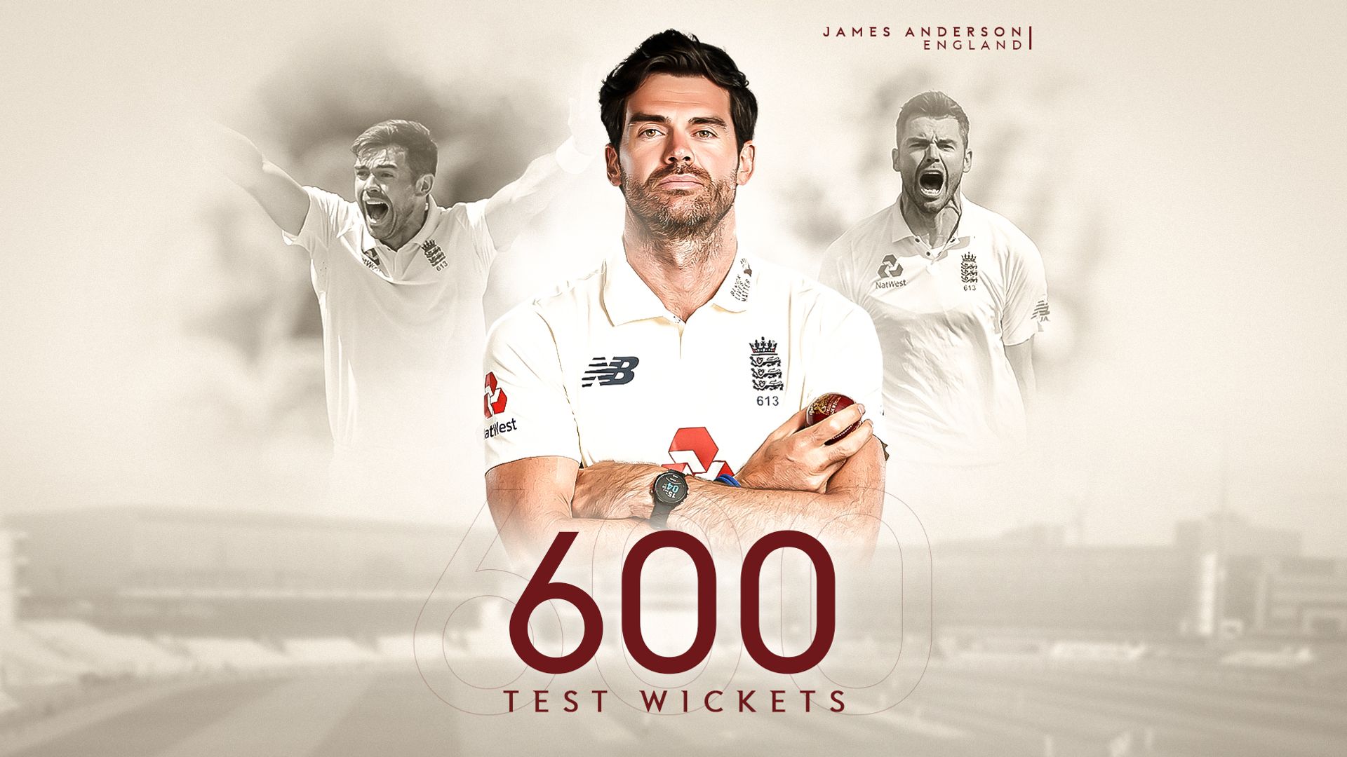 Anderson takes 600th Test wicket