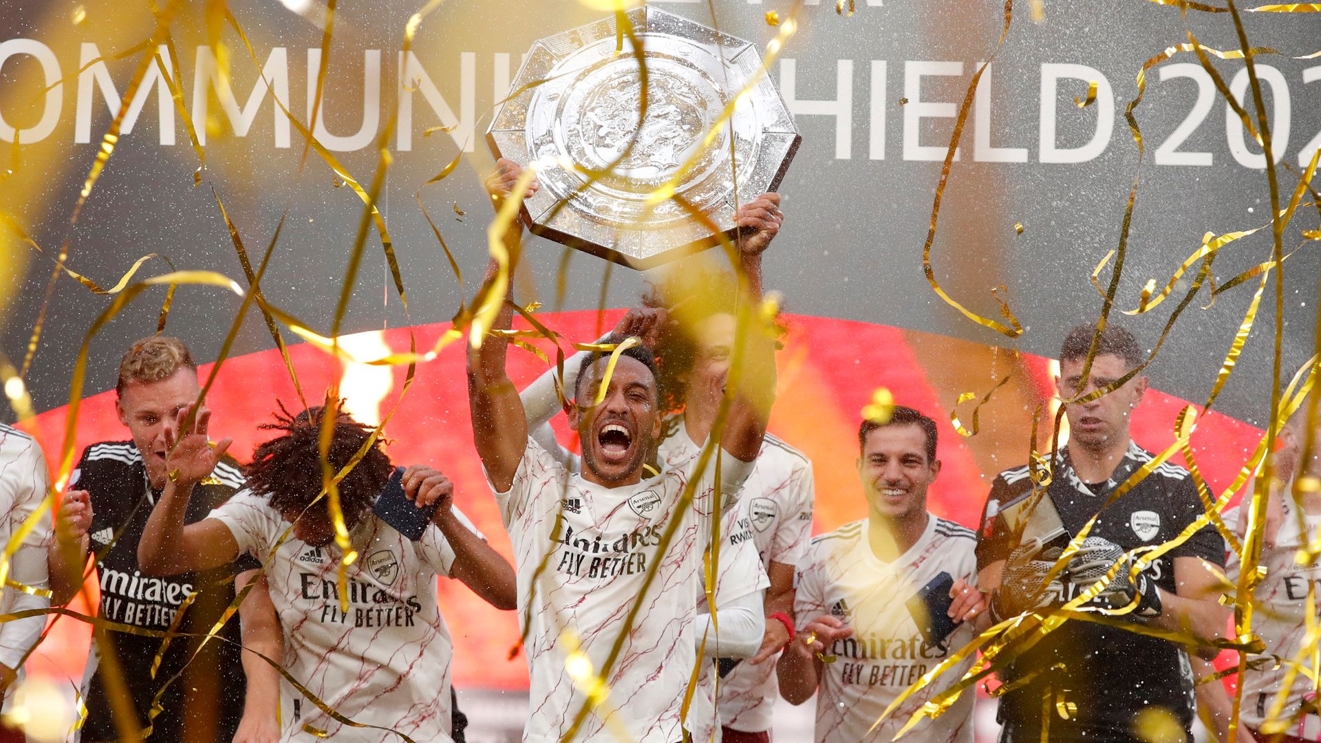 Auba secures Arsenal shootout Shield win