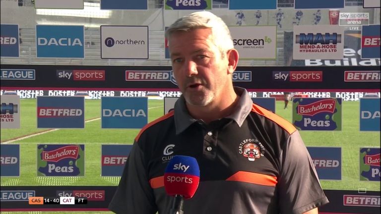 Daryl Powell was left frustrated after his side gave away a 14-point lead, as Castleford were comprehensively beaten 14-40 by Catalans Dragons.