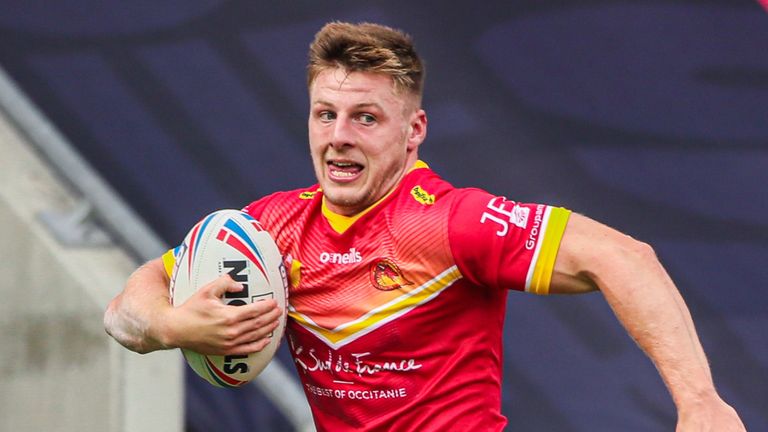 Tom Whitley ran in a hat-trick for Catalans