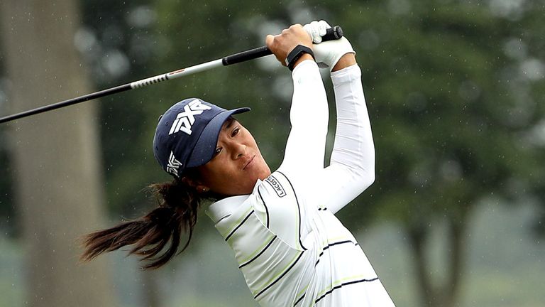 Celine Boutier is also in pole position going into the final round