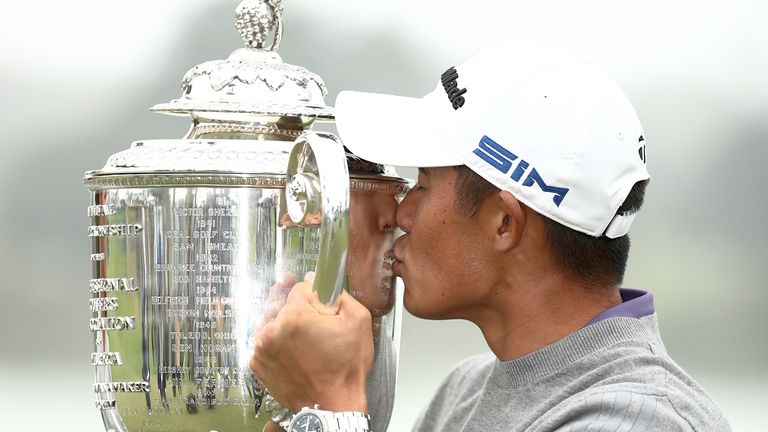Collin Morikawa reflects on securing a maiden major title with a two-shot victory at the PGA Championship. 