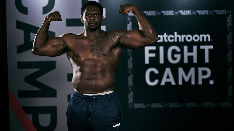 Whyte showed off his physique