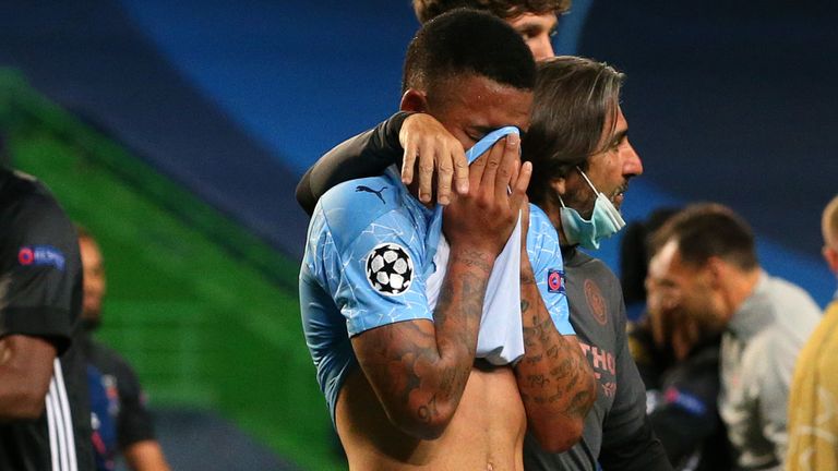 Two late goals knocked Manchester City out of the Champions League at the quarter-final stage for the third straight season