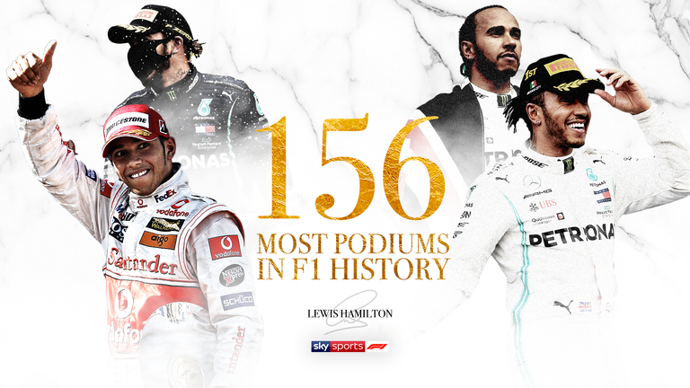 Lewis Hamilton breaks Michael Schumacher F1 podium record | F1 News