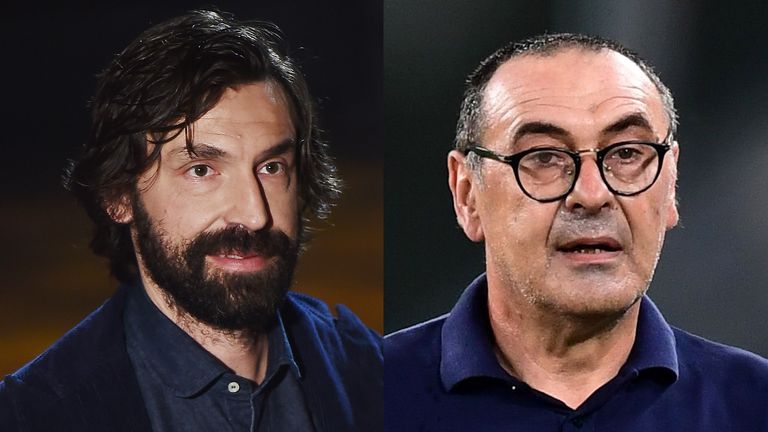 Andrea Pirlo was the shock replacement for Maurizio Sarri at Juventus