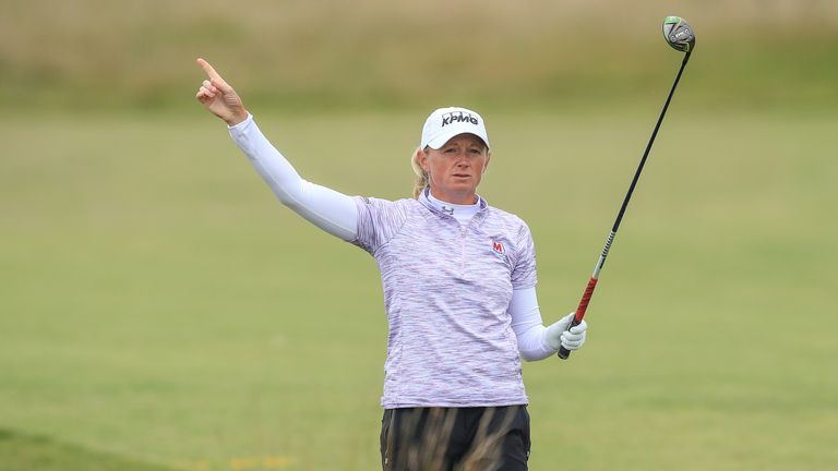 Stacy Lewis was unhappy with the pace of the group she was playing with