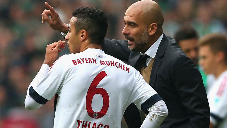 Guardiola signed Thiago in 2013 when he was Bayern Munich manager
