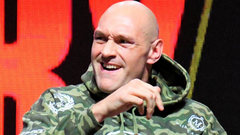 Tyson Fury has welcomed a heavyweight fight against Anthony Joshua