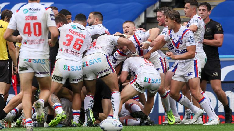 Things got heated in the second half between Catalans and Wakefield