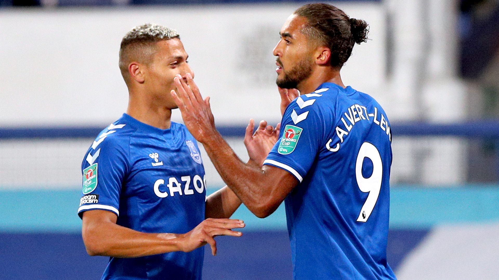 Calvert-Lewin treble sees Everton thrash Hammers