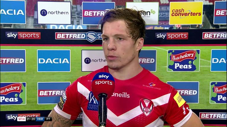Theo Fages reflects on a man of the match display and kicking his first-ever drop goal to snatch victory for St Helens.