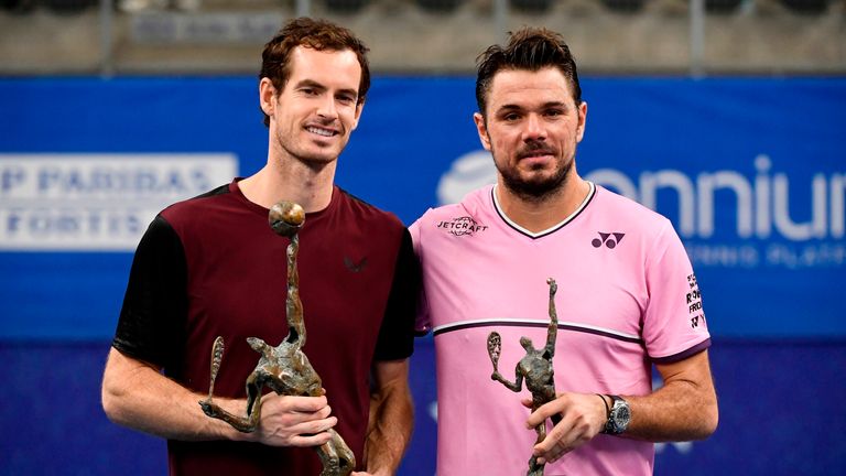 Murray beat Wawrinka in the 2019 Antwerp final