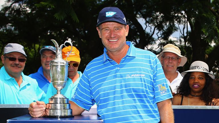 Ernie Els a son nom sur le Claret Jug deux fois