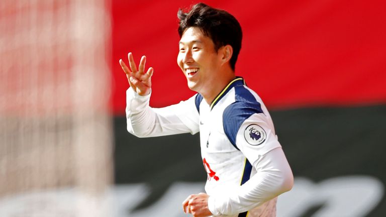 Heung-Min Son scored his first four-goal loot in English football