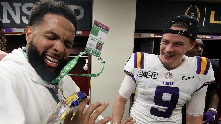 Odell Beckham Jr Joe Burrow Is Forever A Legend After Lsu National