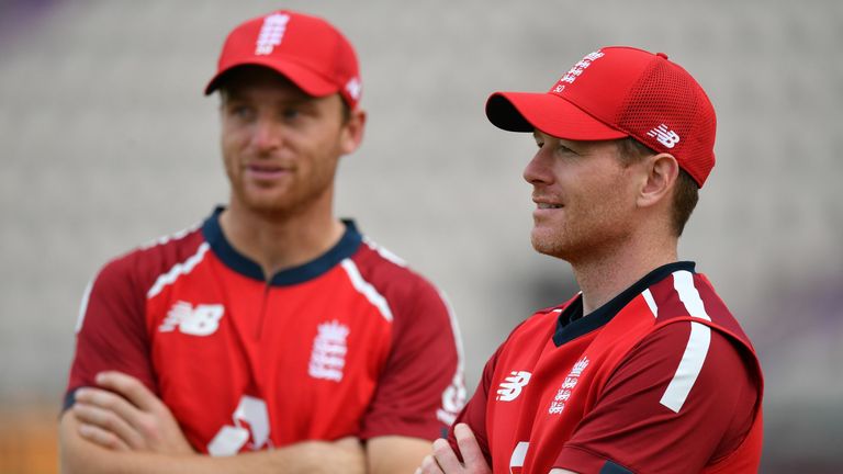 White ball captain Eoin Morgan, pictured with Jos Buttler (left), has predicted that players could pull out of biosecure tours due to mental health challenges.