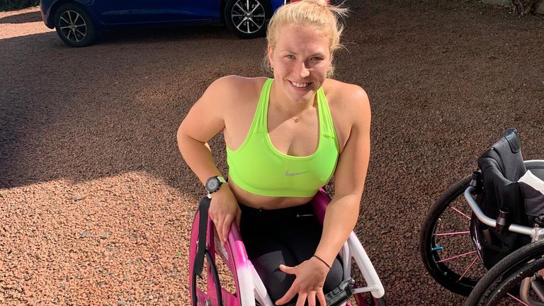 Soggy in Switzerland and wheelchair issues at the British Championships but sprinter Samantha Kinghorn is just buzzing to be racing again