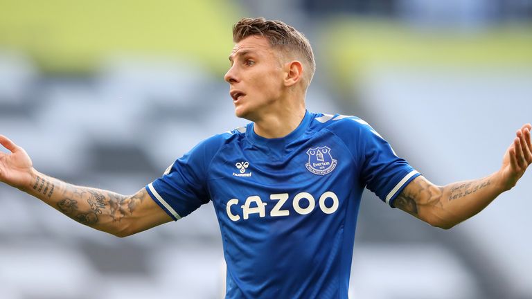 Digne, Everton left-back at Tottenham Hotspur Stadium