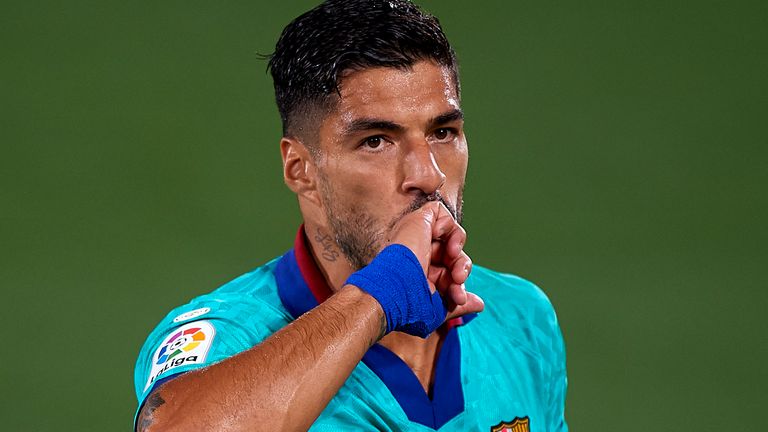 Suarez scored 198 goals for Barcelona