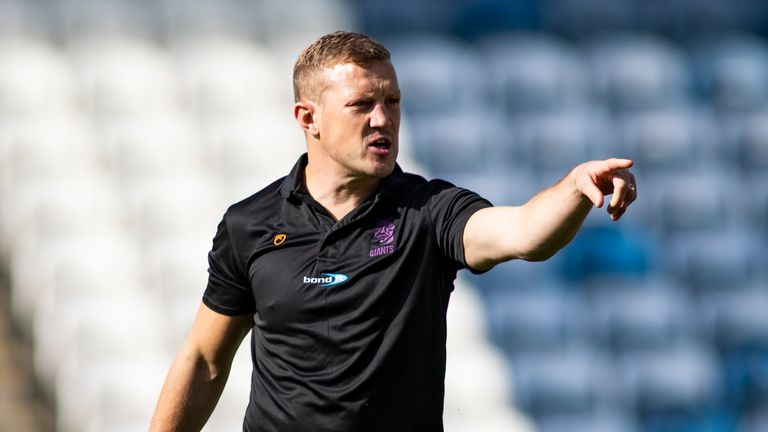 Luke Robinson was in his first game as acting Giants head coach