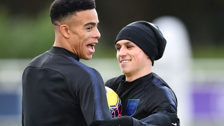 Greenwood and Foden missed England's open training session on Monday morning
