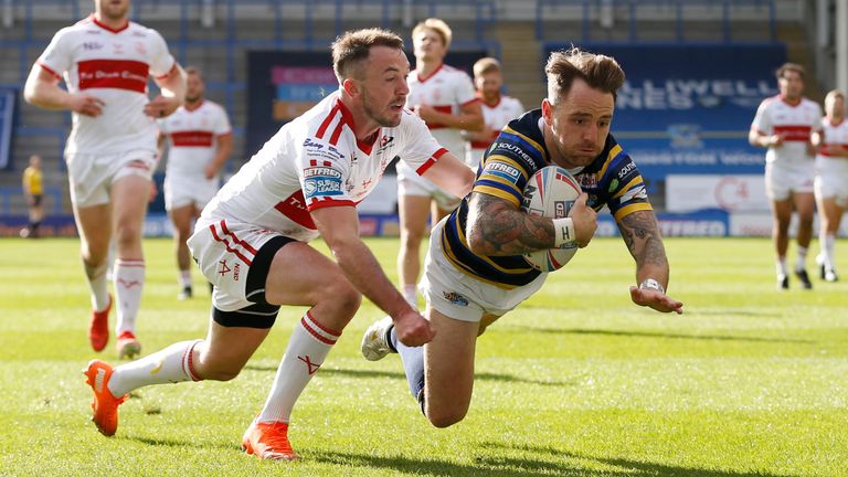 Richie Myler was among the tryscorers for Leeds