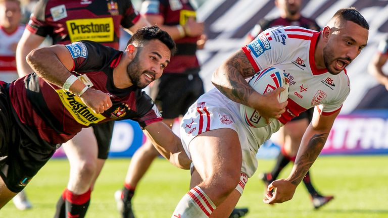 Highlights of the Betfred Super League fixture between Hull KR and Wigan Warriors