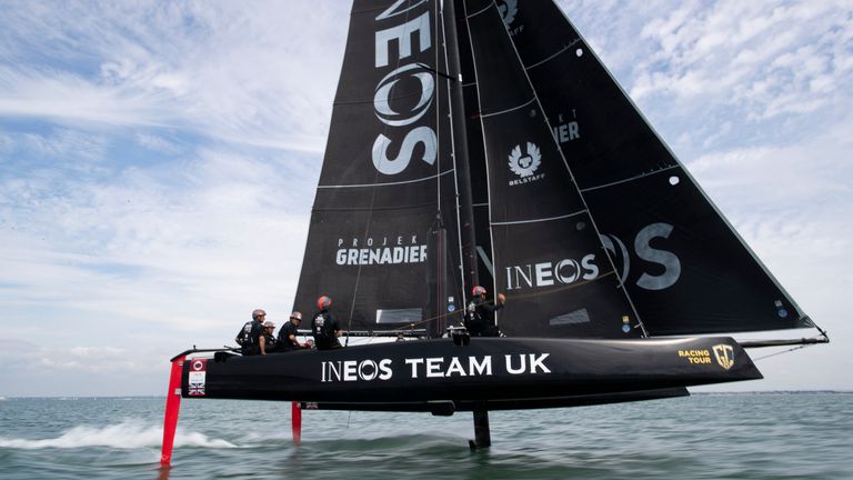 Team INEOS UK are one of the outfits bidding to take on Emirates Team New Zealand in the 36th America's Cup Match