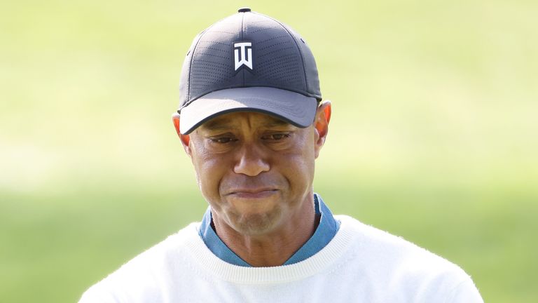 Woods added a 77 to his opening 73 and slipped to 10 over