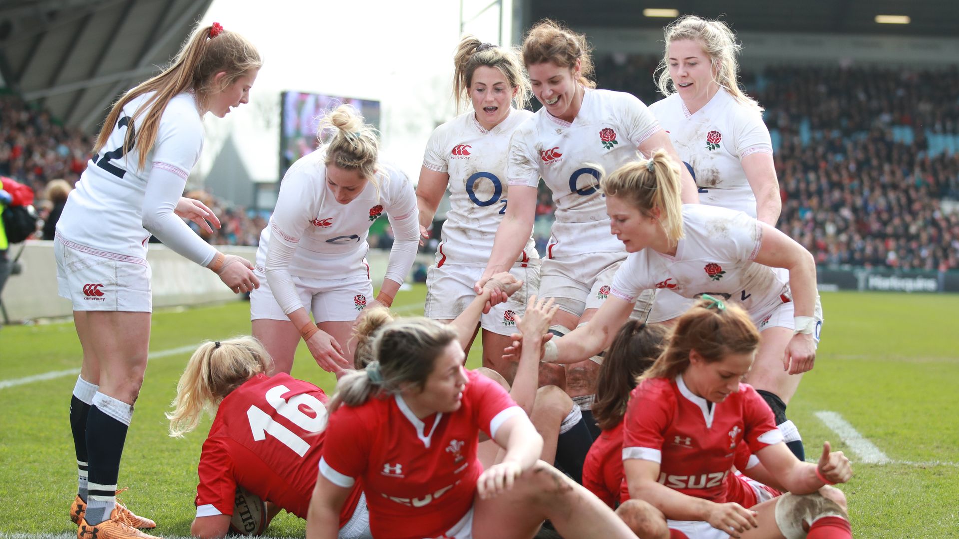 Watch Red Roses' 6N Grand Slam bid live on YouTube!