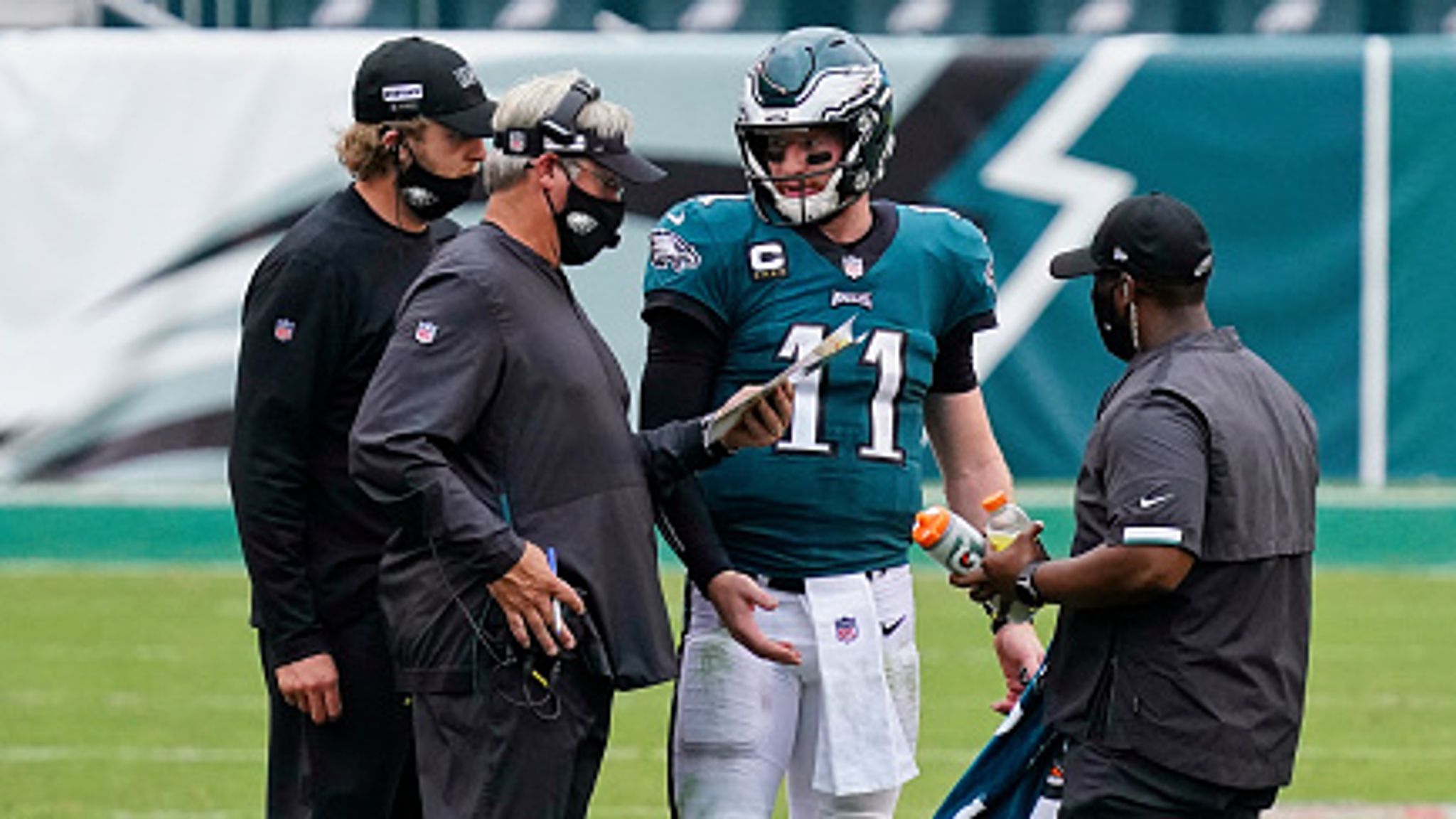 Eagles-Redskins: Carson Wentz's jersey ripped (photos) - Sports Illustrated